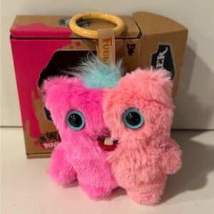 FUGGLER Baby Pinkles Pink Plush Bag Charm Keyring